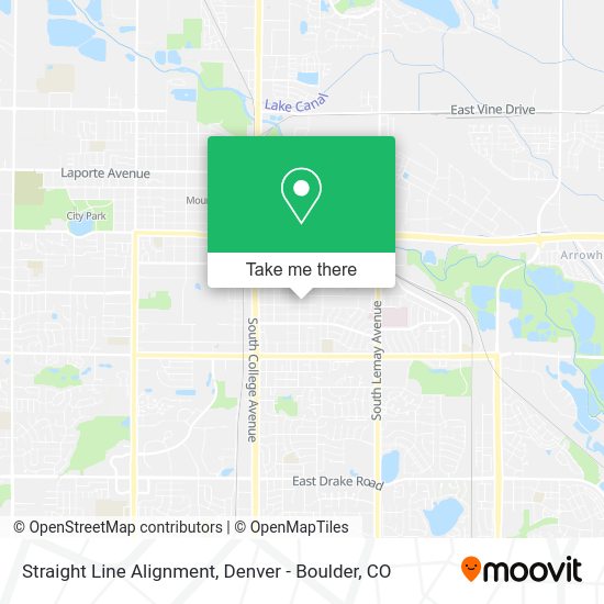 Straight Line Alignment map
