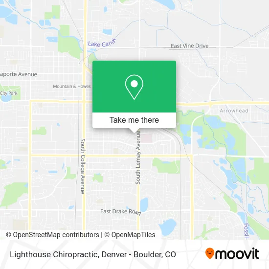 Lighthouse Chiropractic map