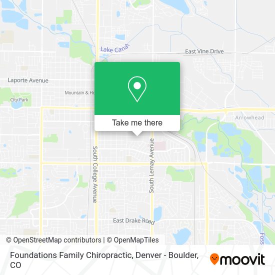 Mapa de Foundations Family Chiropractic