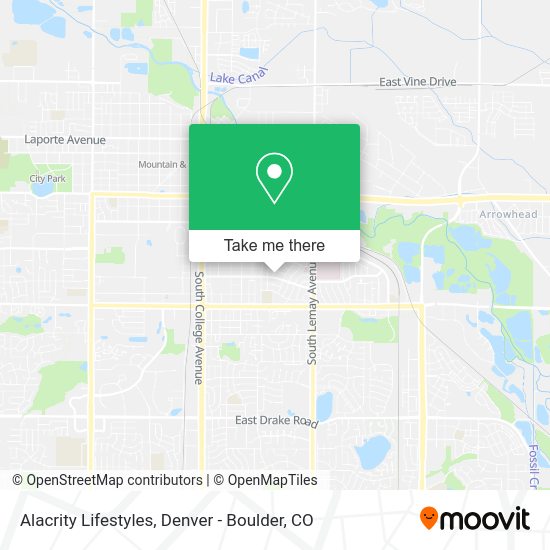 Mapa de Alacrity Lifestyles
