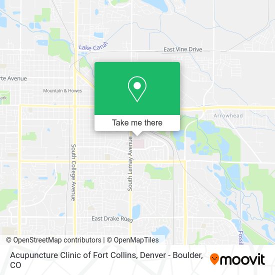 Acupuncture Clinic of Fort Collins map