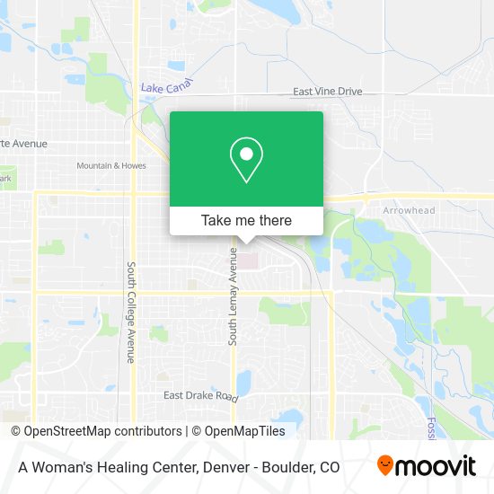 Mapa de A Woman's Healing Center