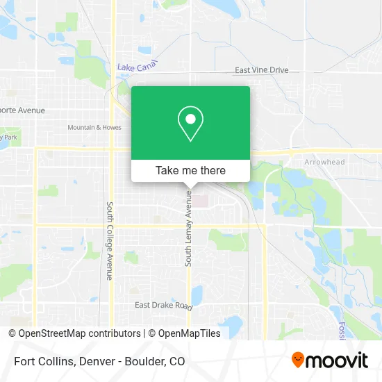 Fort Collins map
