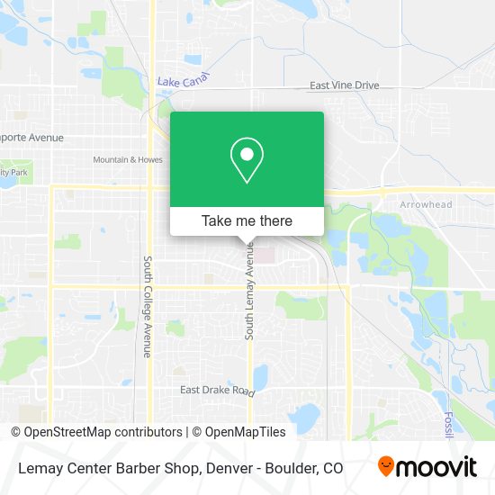 Lemay Center Barber Shop map