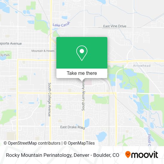 Mapa de Rocky Mountain Perinatology