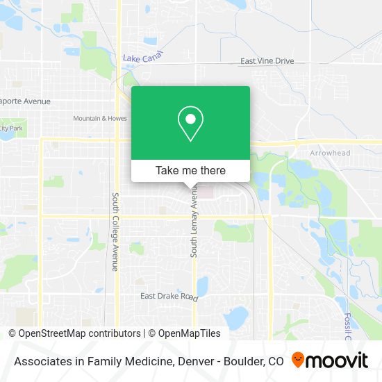 Associates in Family Medicine map