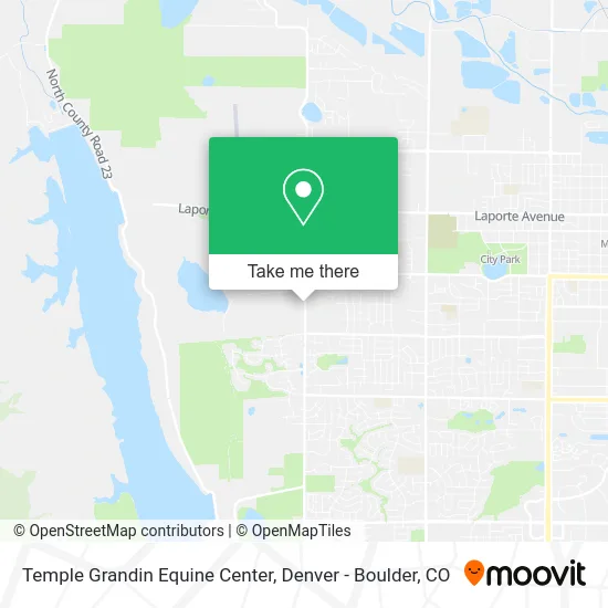 Temple Grandin Equine Center map
