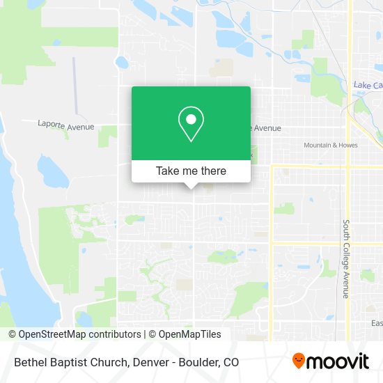 Bethel Baptist Church map