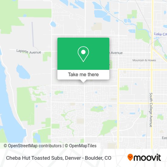 Mapa de Cheba Hut Toasted Subs