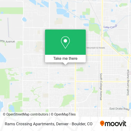 Rams Crossing Apartments map