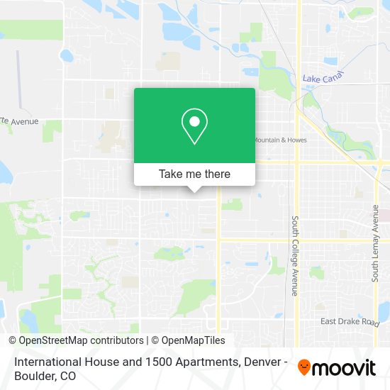 International House and 1500 Apartments map