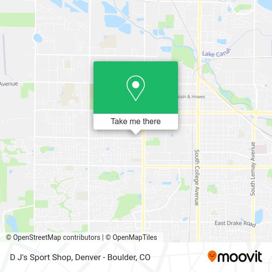 D J's Sport Shop map