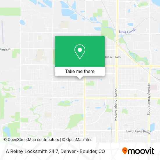 A Rekey Locksmith 24 7 map