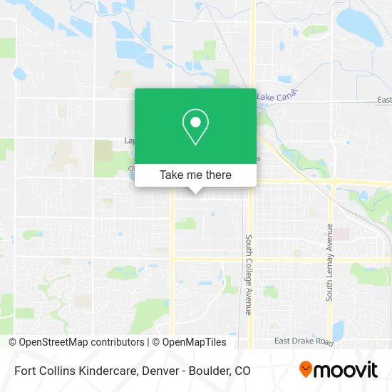 Fort Collins Kindercare map