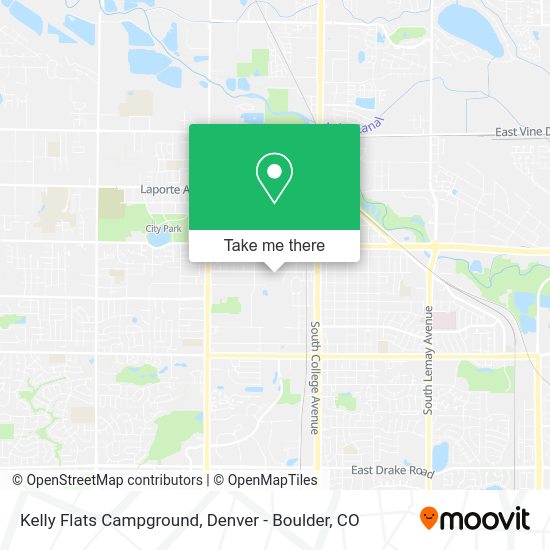 Kelly Flats Campground map