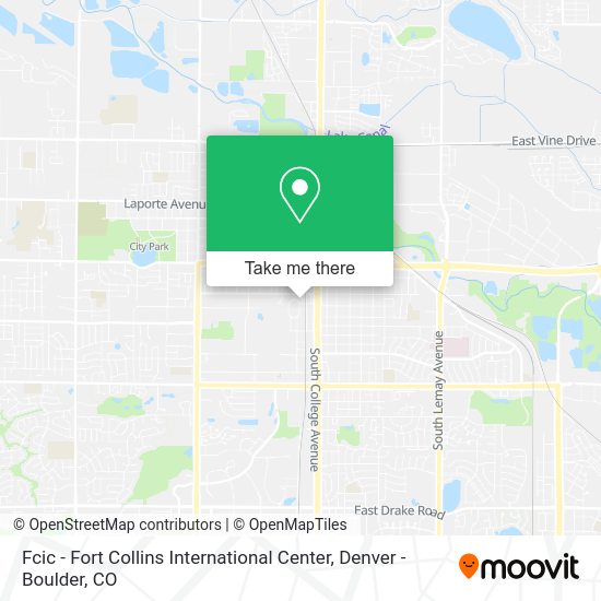 Fcic - Fort Collins International Center map