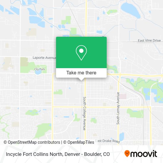 Incycle Fort Collins North map