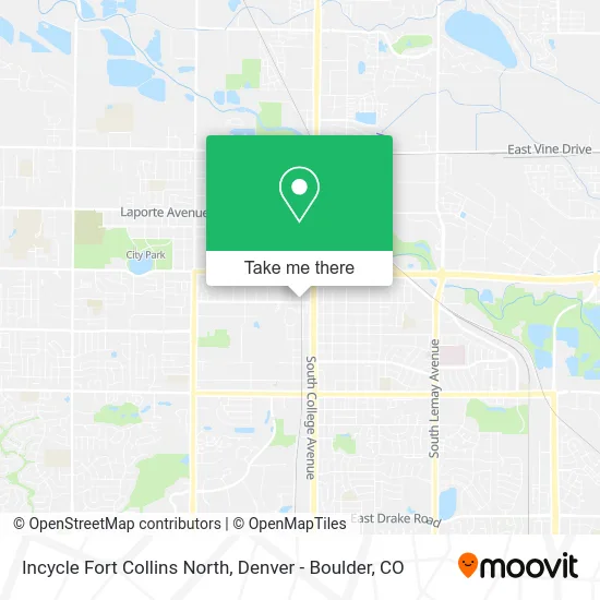Incycle Fort Collins North map
