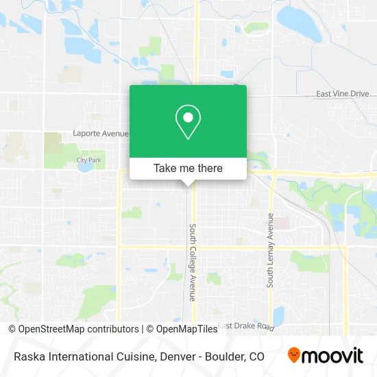 Raska International Cuisine map