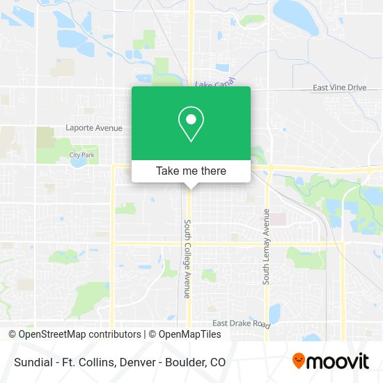 Sundial - Ft. Collins map