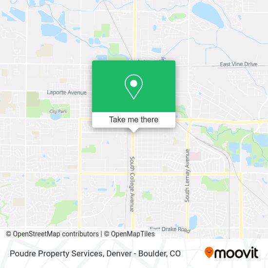 Poudre Property Services map