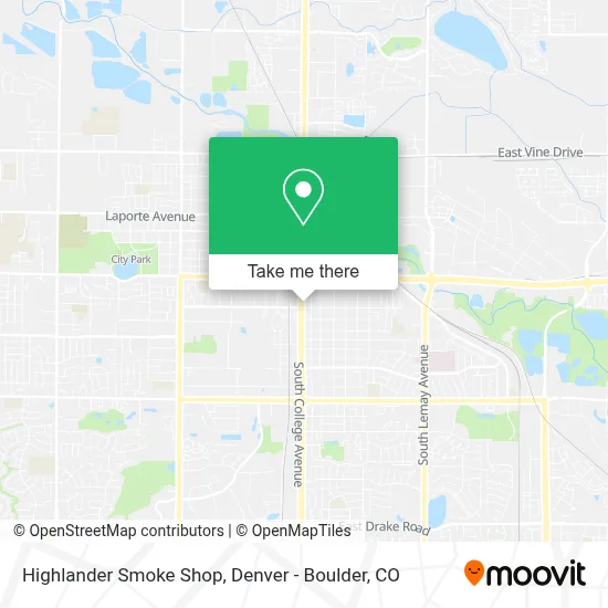 Highlander Smoke Shop map