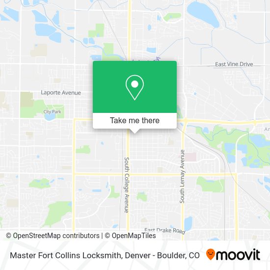 Mapa de Master Fort Collins Locksmith