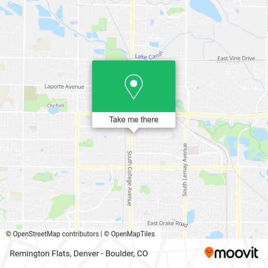 Remington Flats map