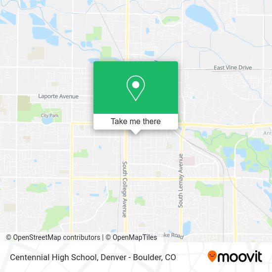 Centennial High School map