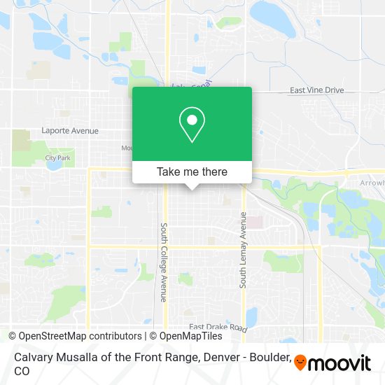 Calvary Musalla of the Front Range map