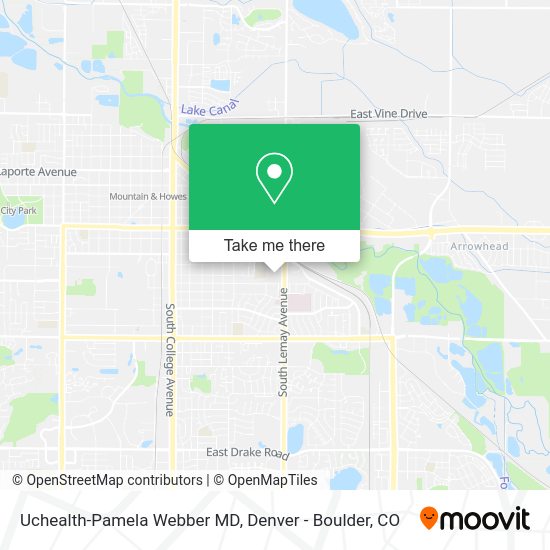 Mapa de Uchealth-Pamela Webber MD