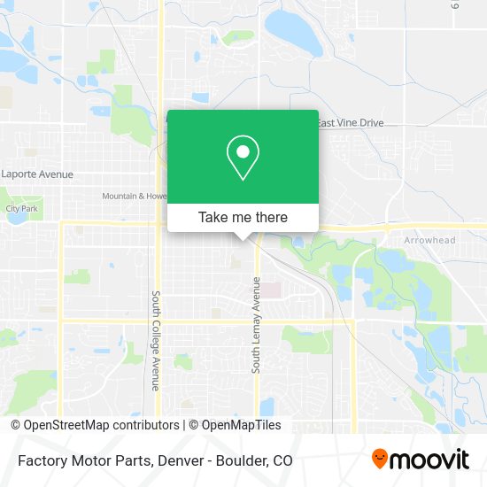 Factory Motor Parts map