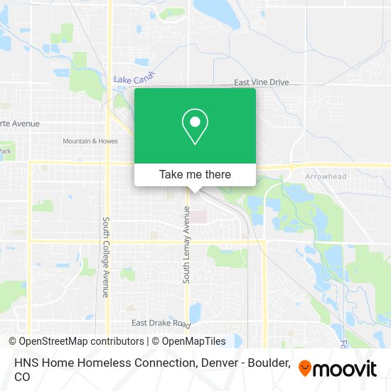 HNS Home Homeless Connection map