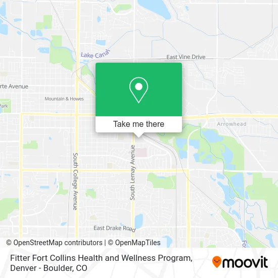 Fitter Fort Collins Health and Wellness Program map