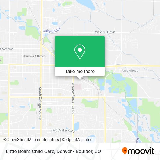 Mapa de Little Bears Child Care