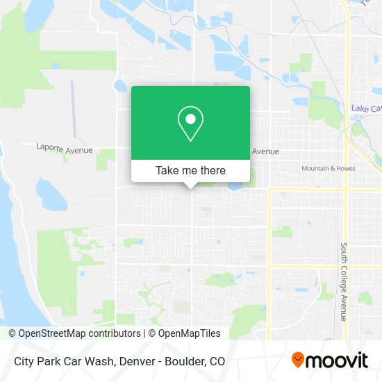 City Park Car Wash map