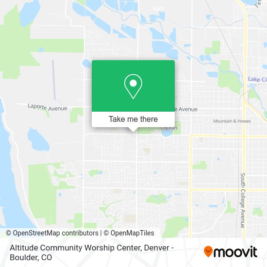 Mapa de Altitude Community Worship Center