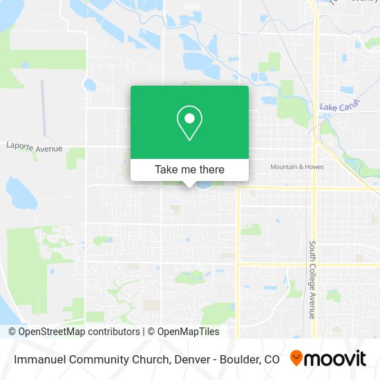 Immanuel Community Church map