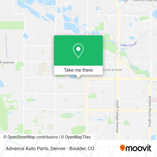Advance Auto Parts map