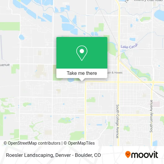 Roesler Landscaping map
