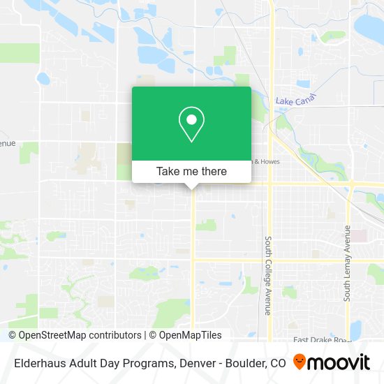 Elderhaus Adult Day Programs map