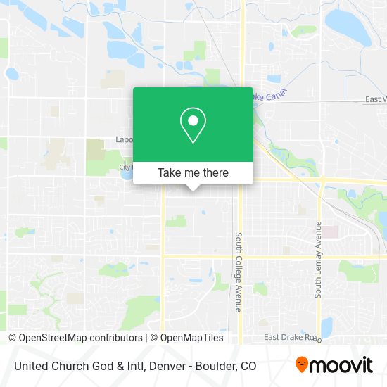 Mapa de United Church God & Intl