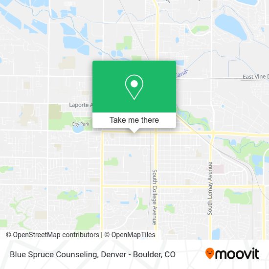Blue Spruce Counseling map