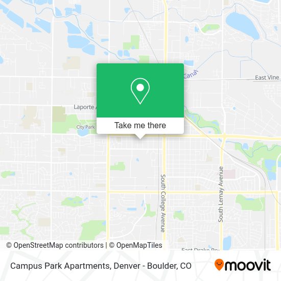 Mapa de Campus Park Apartments