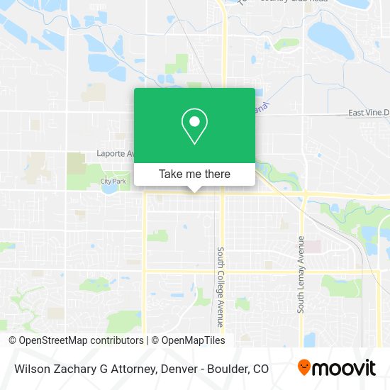 Mapa de Wilson Zachary G Attorney