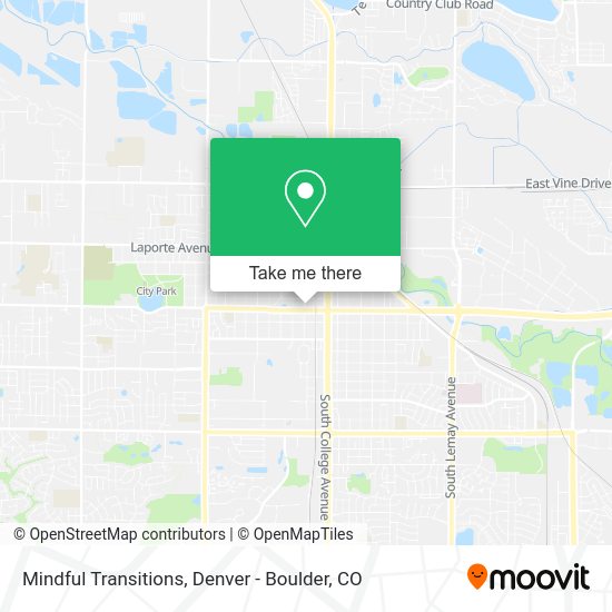 Mindful Transitions map
