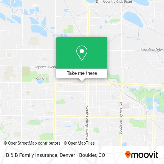 B & B Family Insurance map