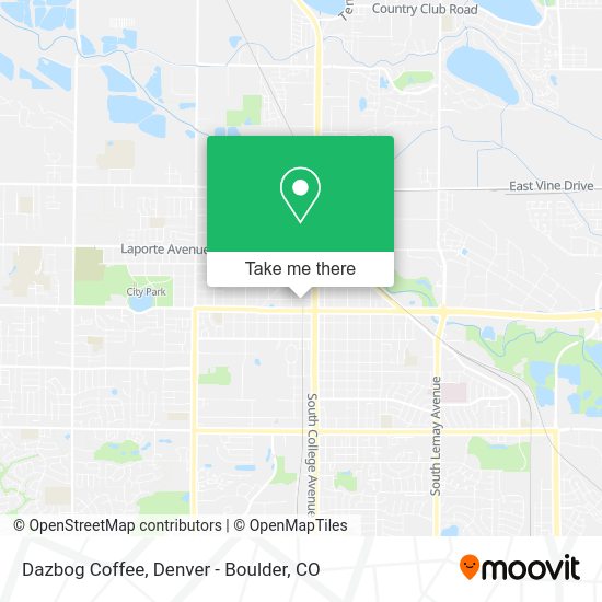 Dazbog Coffee map