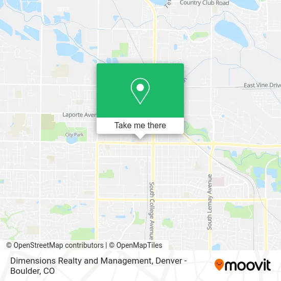 Dimensions Realty and Management map