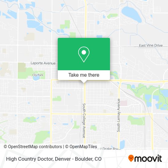 High Country Doctor map